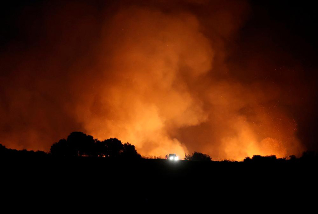 Fire near Spain’s border with France spreading rapidly