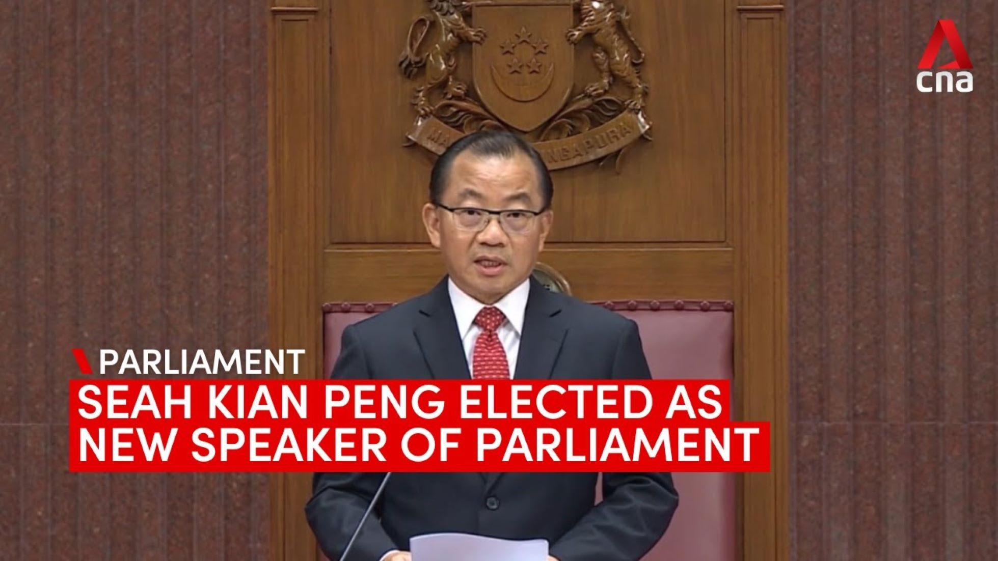 Singapore Elects New Parliament Speaker