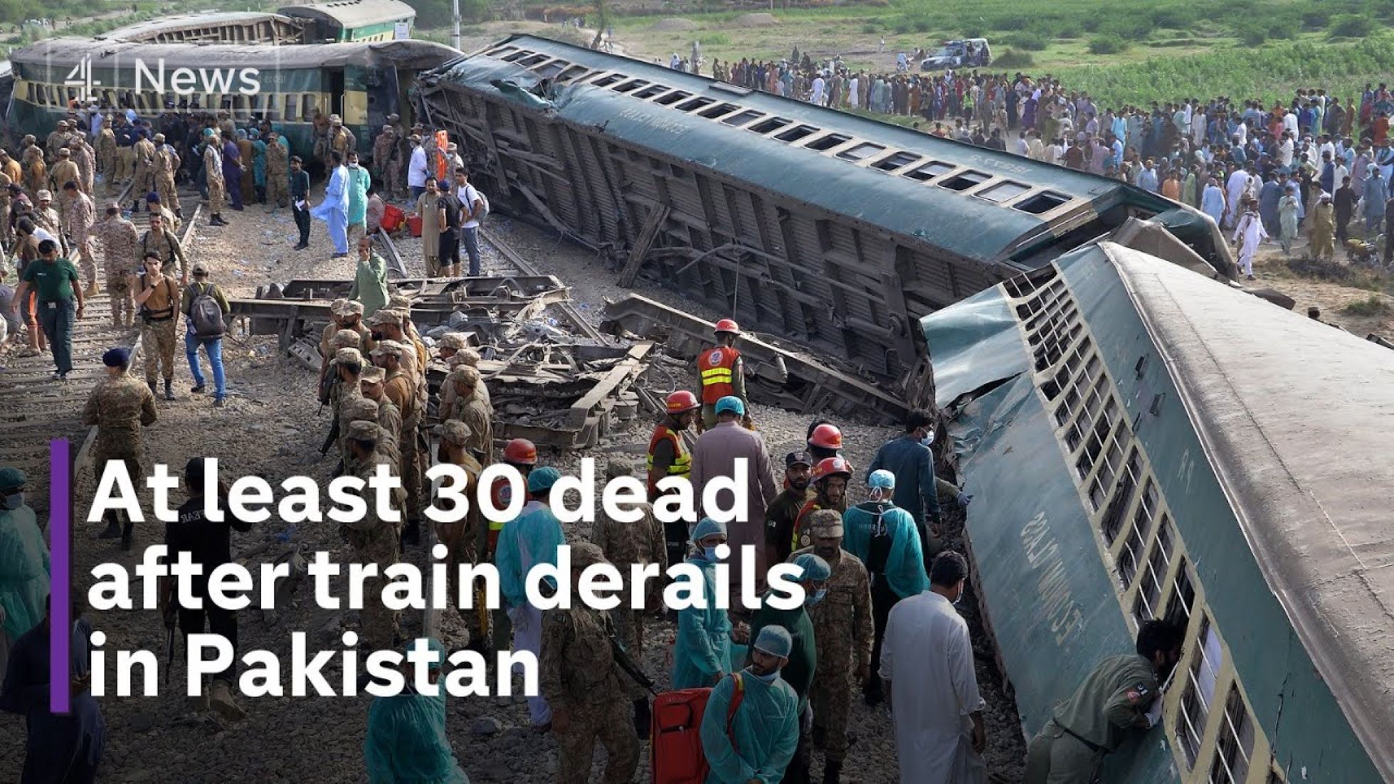 Pakistan’s Train Crash Killed At Least 30, Injured Over 100