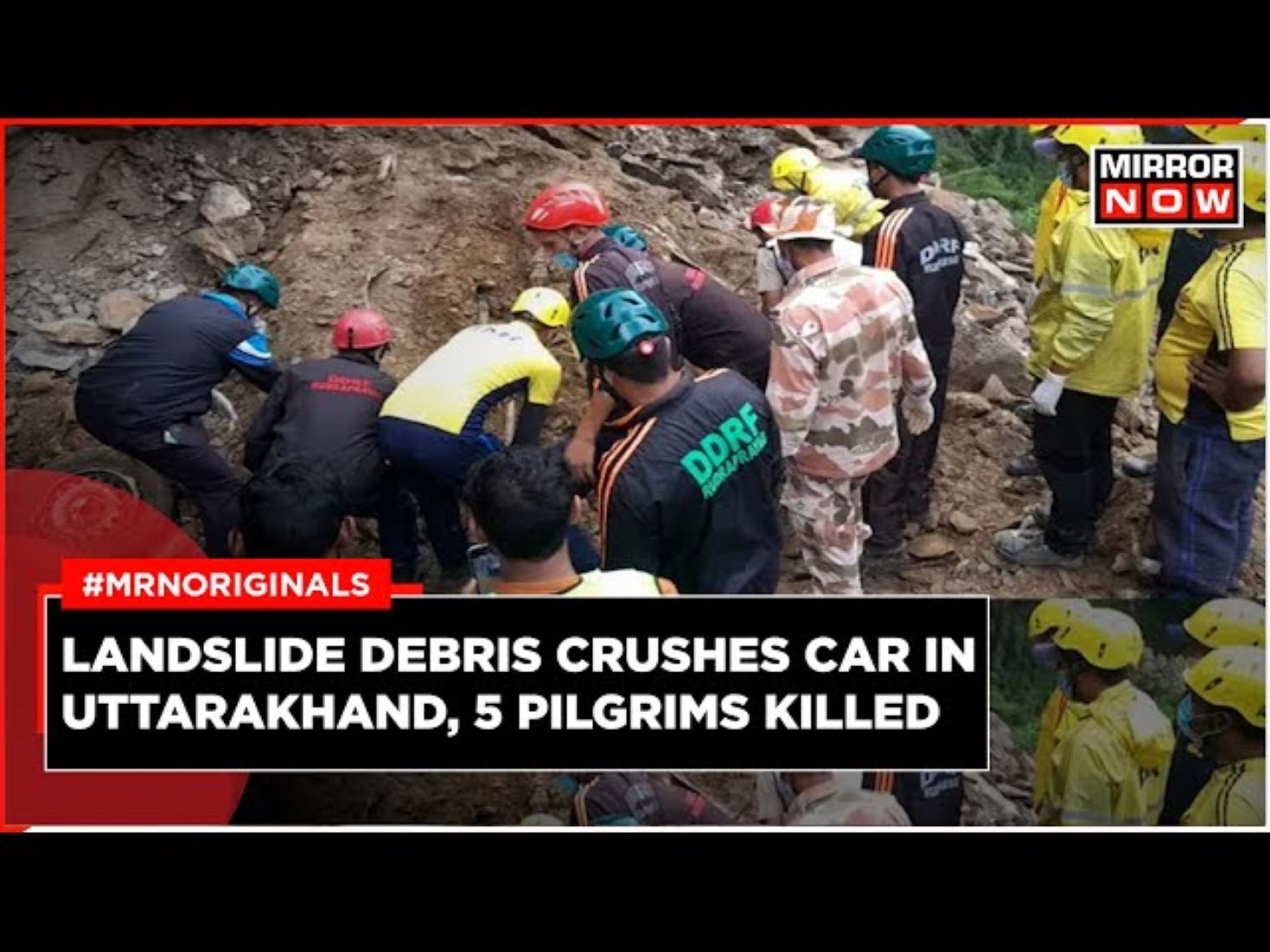 Five Killed As Landslide Debris Hit Car In Uttarakhand