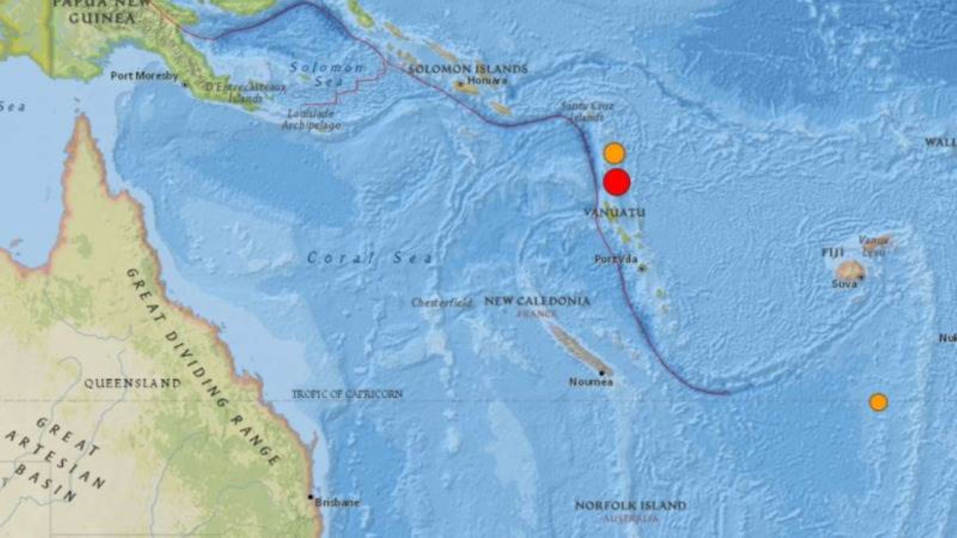 6.0-Magnitude Quake Hit Vanuatu Islands