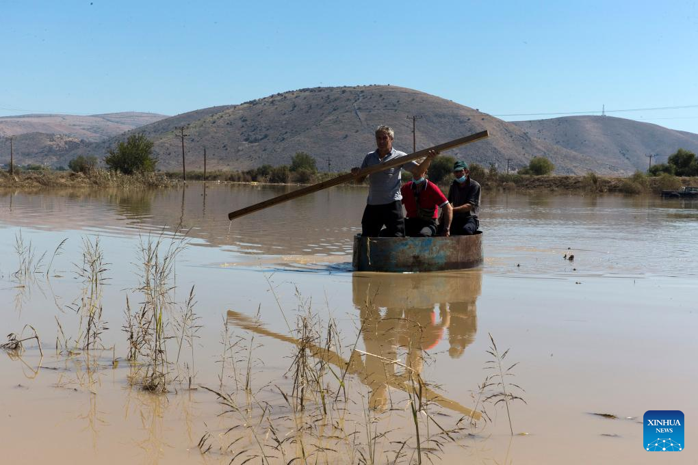 Health alert issued for flood-stricken central Greece, EU pledges support