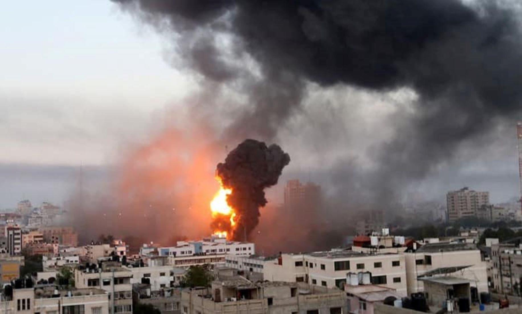 Israeli Military Strikes Gaza Amid Palestinian Rally