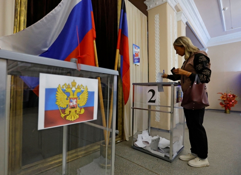 Moscow claims Putin’s party wins votes in annexed Ukraine regions