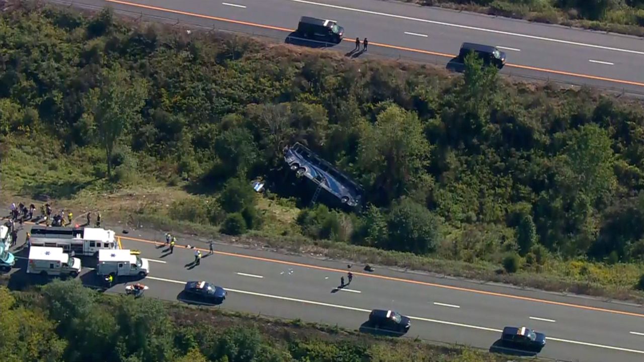 US road crash: 2 adults killed, multiple students injured after bus headed to band camp event crashes in New York