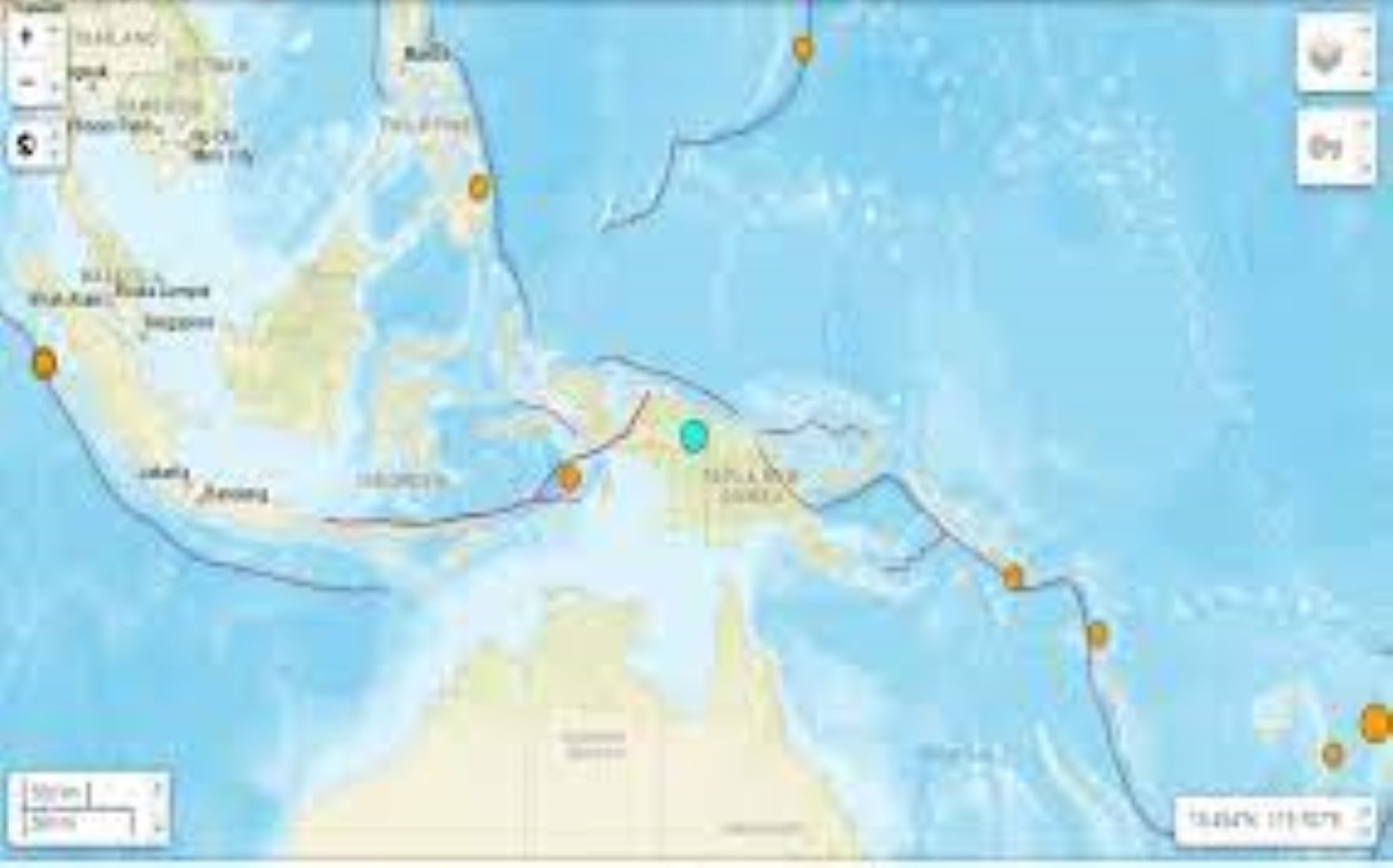 Earthquake Jolted Off Eastern Indonesia