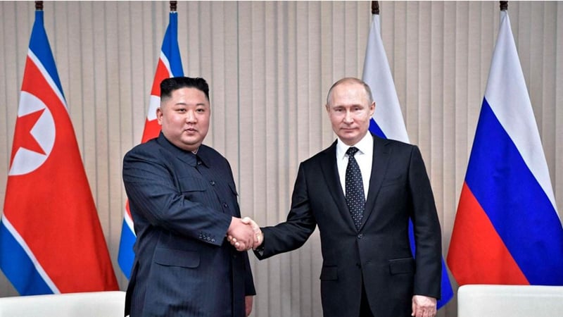 North Korea’s Kim in Russia for Putin talks as US warns on arms deal