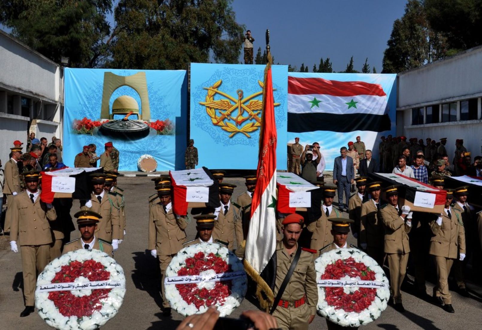 Funeral Procession Honouring Fallen Syrian Military Personnel Took Place In Homs