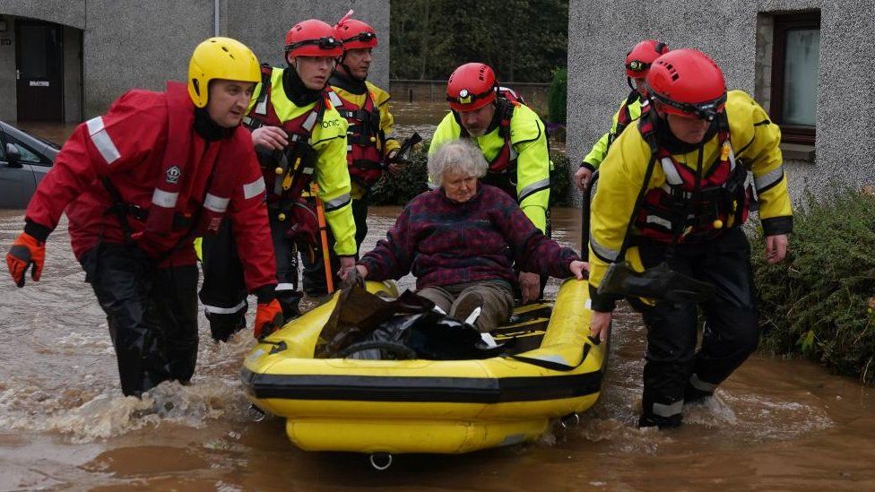 Two dead, residents trapped as Storm Babet batters Scotland