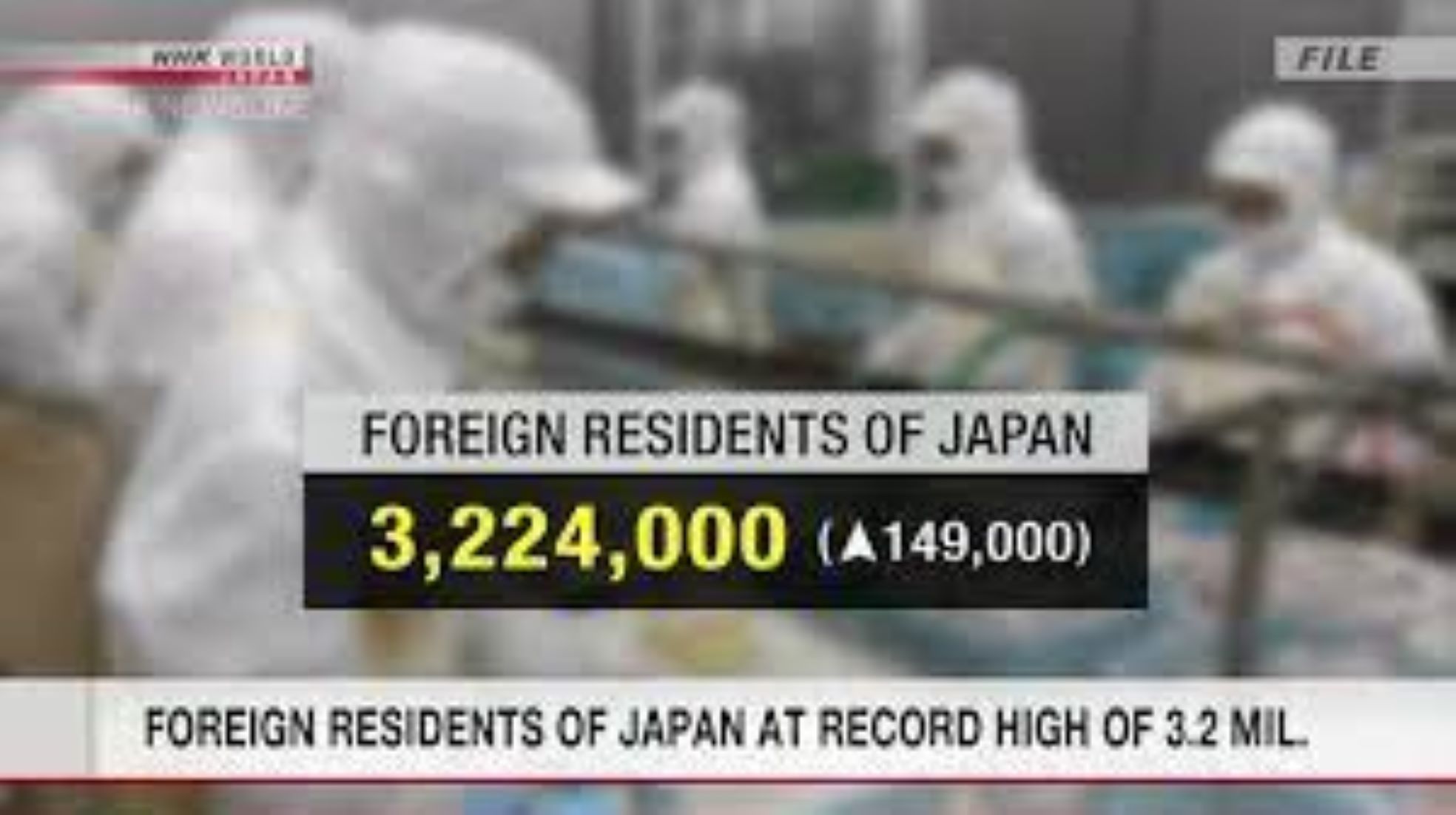 Foreign Residents In Japan Hit Record High Of Over 3.2 Million