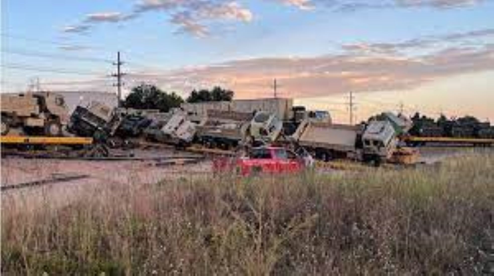 Train Carrying Military Equipment Derailed In Colorado