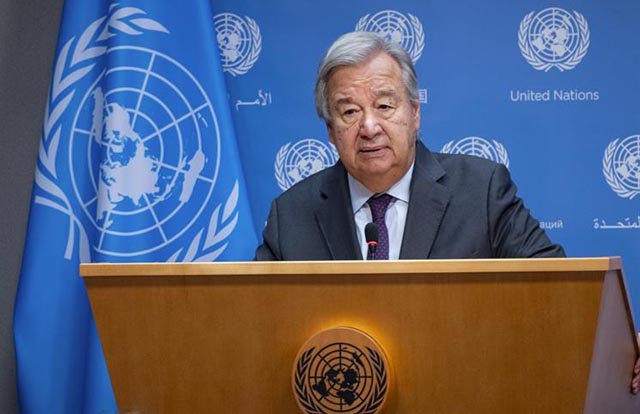 UN chief says ‘deeply distressed’ by Israeli siege of Gaza