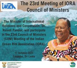 South Africa participates in Indian Ocean Rim Association meeting