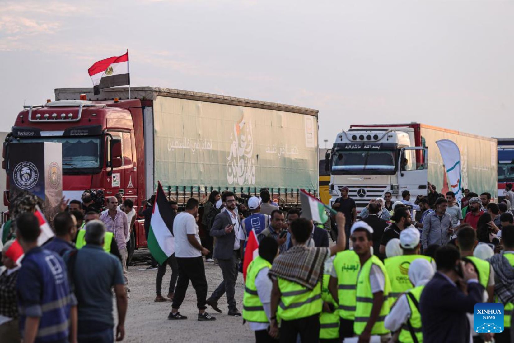 Feature: Egyptian Truck Drivers Waiting At Rafah Crossing To Bring Aid For Besieged Gazans