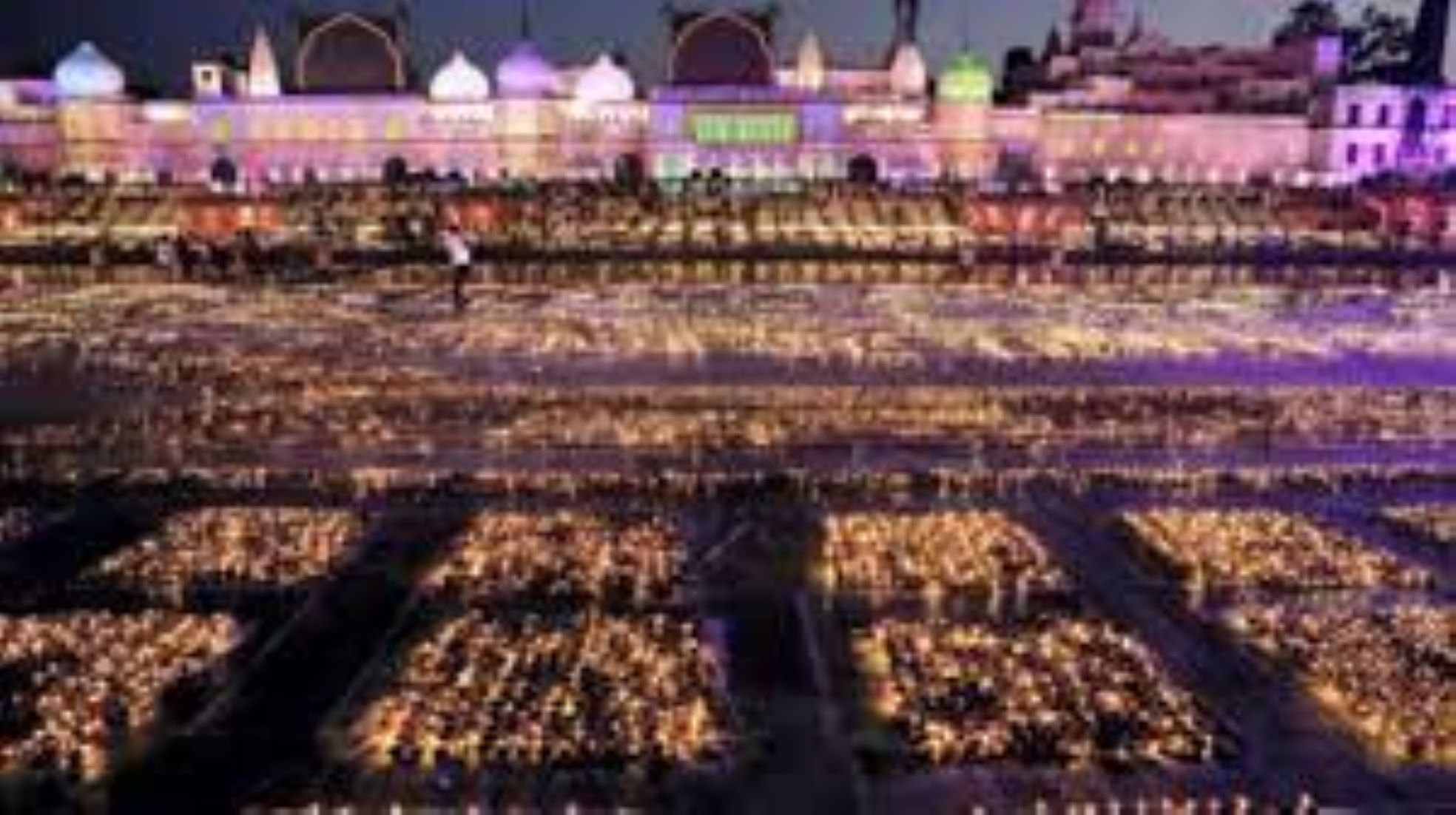 India’s Ayodhya Set Record By Lighting Over 2.2 Million Earthen Lamps On Diwali Eve