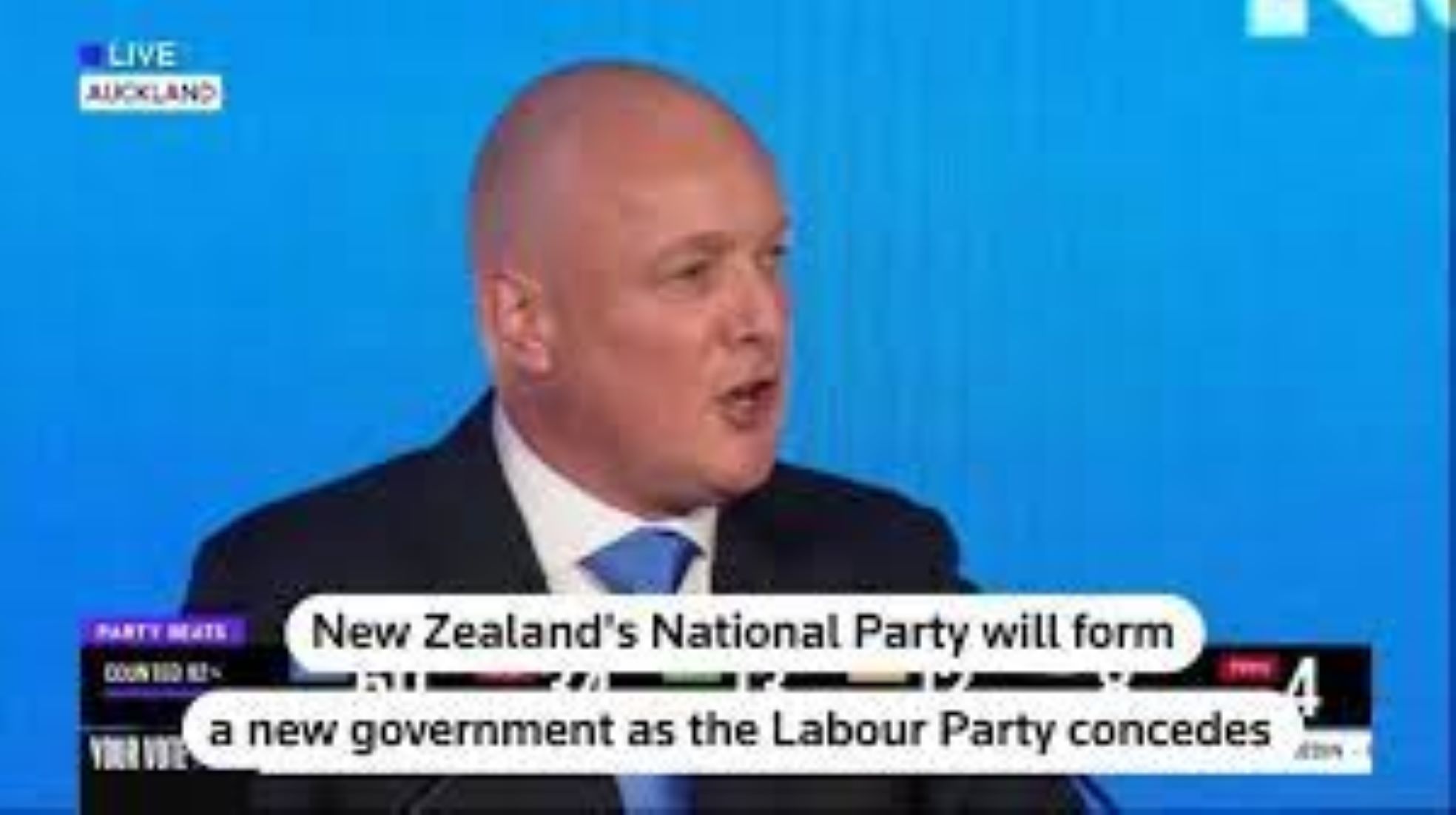 New Zealand Announces General Election Official Results, With National Party To Form Joint Gov’t