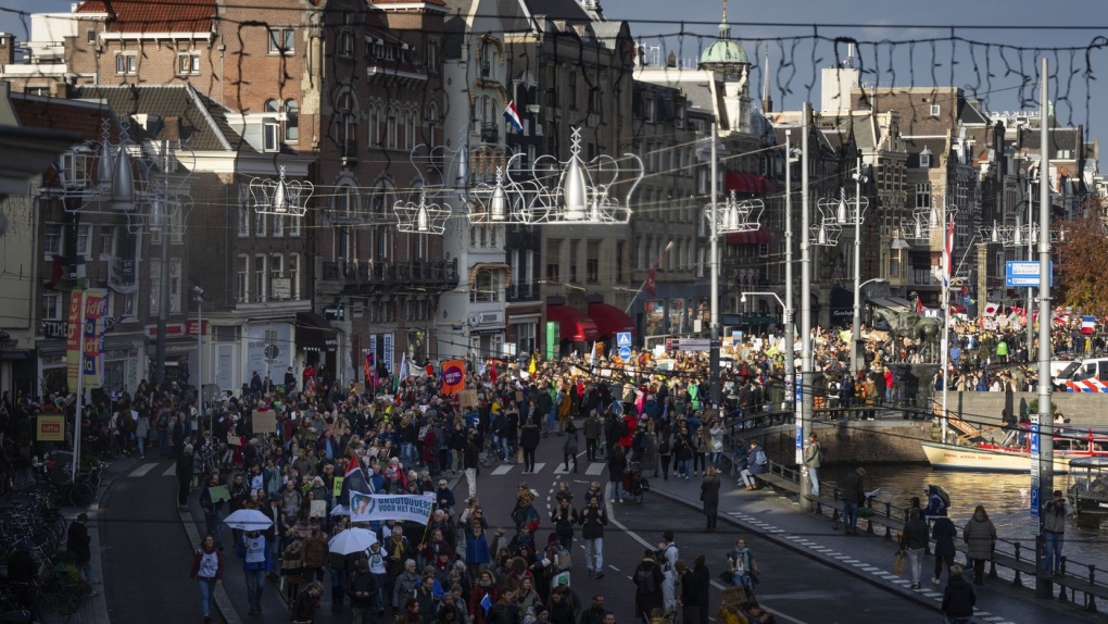 Amsterdam hosts large climate protest as elections near