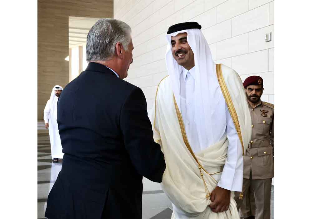 Emir of Qatar praises meeting with Cuban President Diaz-Canel