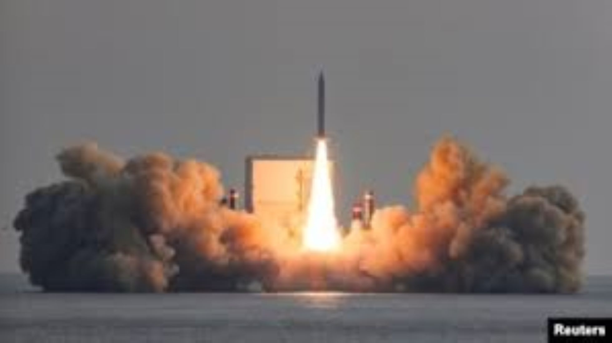 S. Korea Conducts Test Flight Of Solid-Fuel Space Rocket