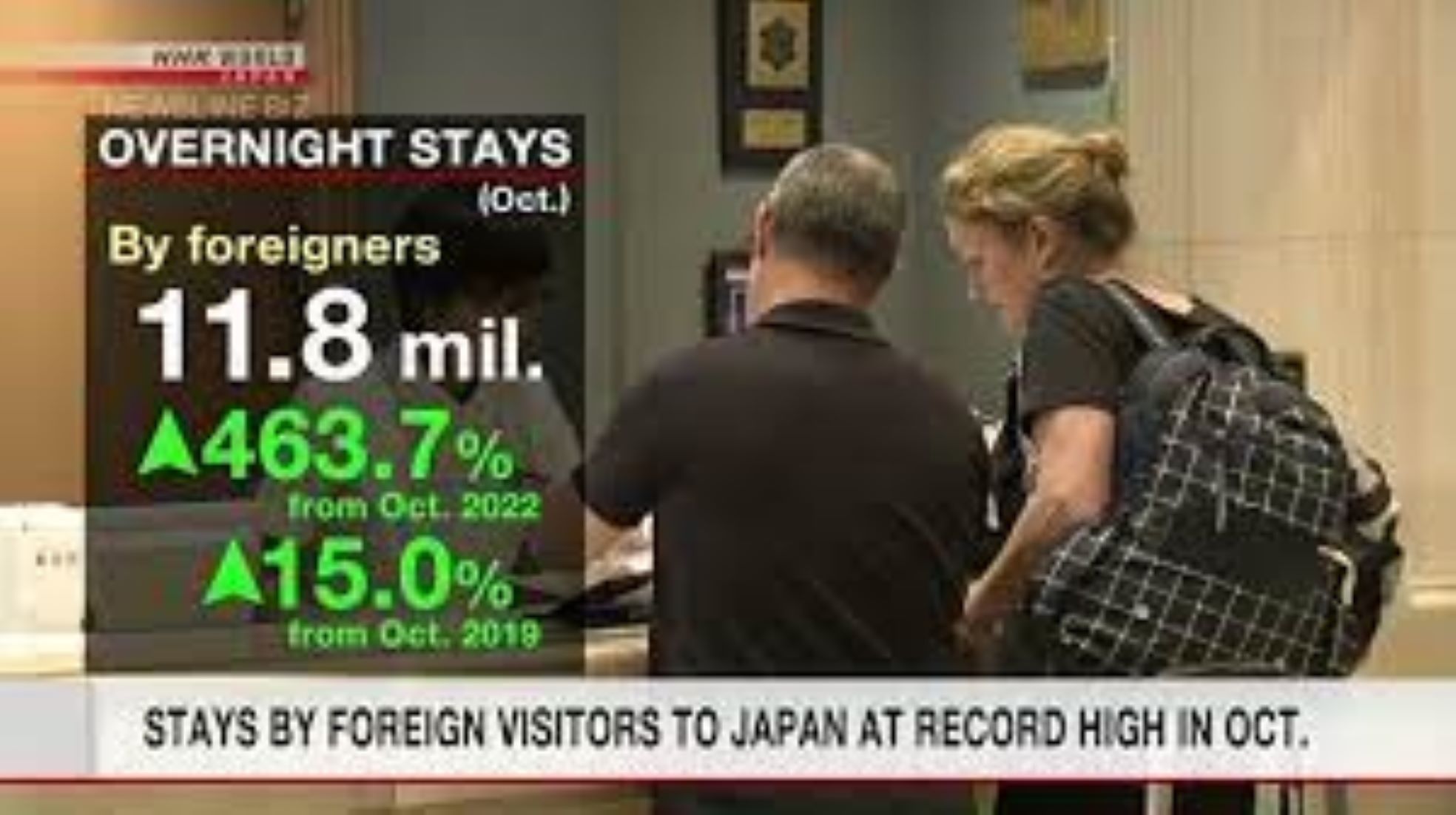Number Of Foreign Guests In Japanese Hotels Hit Record High In Oct