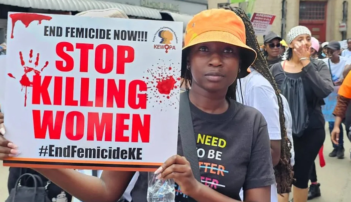 Kenya femicide: Hundreds protest at violence against women