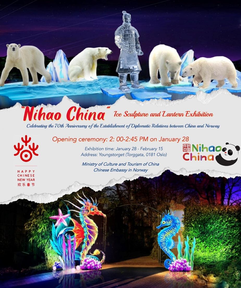 Chinese Ice Sculpture, Lantern Exhibition Opened In Norway