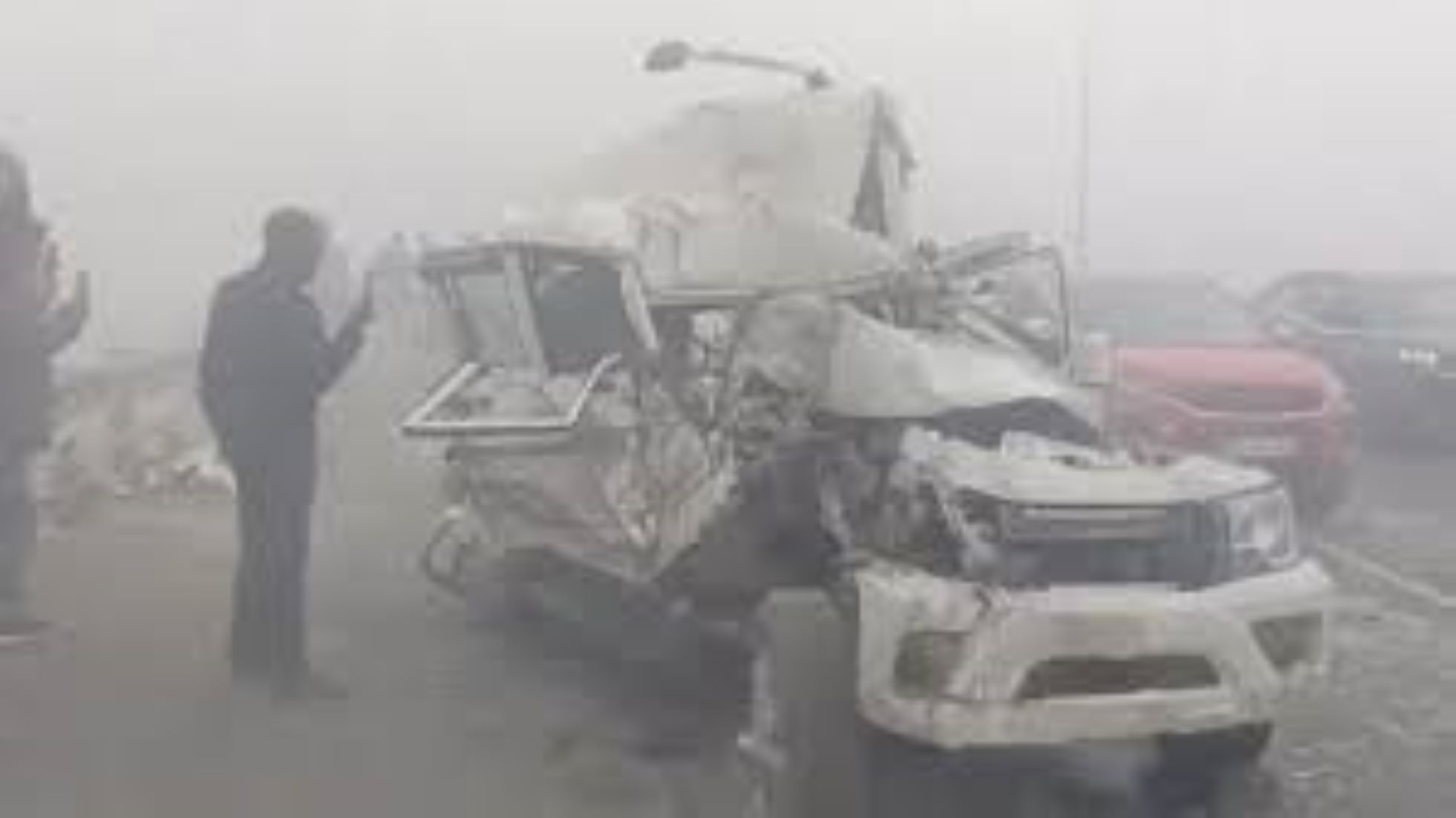 Three Police Officers Died In Road Mishap Amid Dense Fog In North India