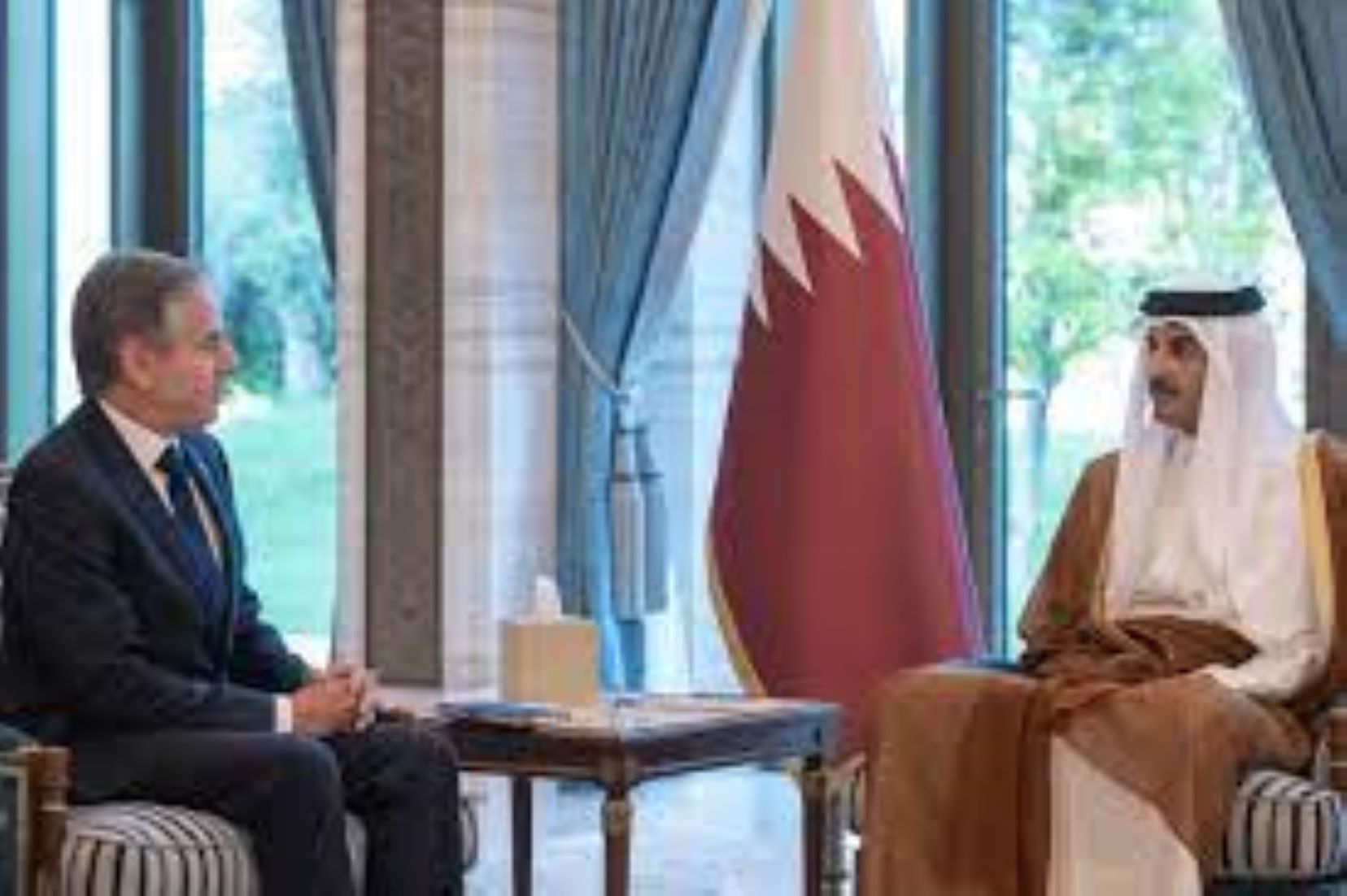 Qatari Emir Calls For Gaza Ceasefire In Talks With Blinken