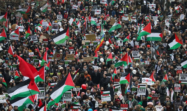 US-UK: Thousands march in Washington, London for Gaza ‘day of action’