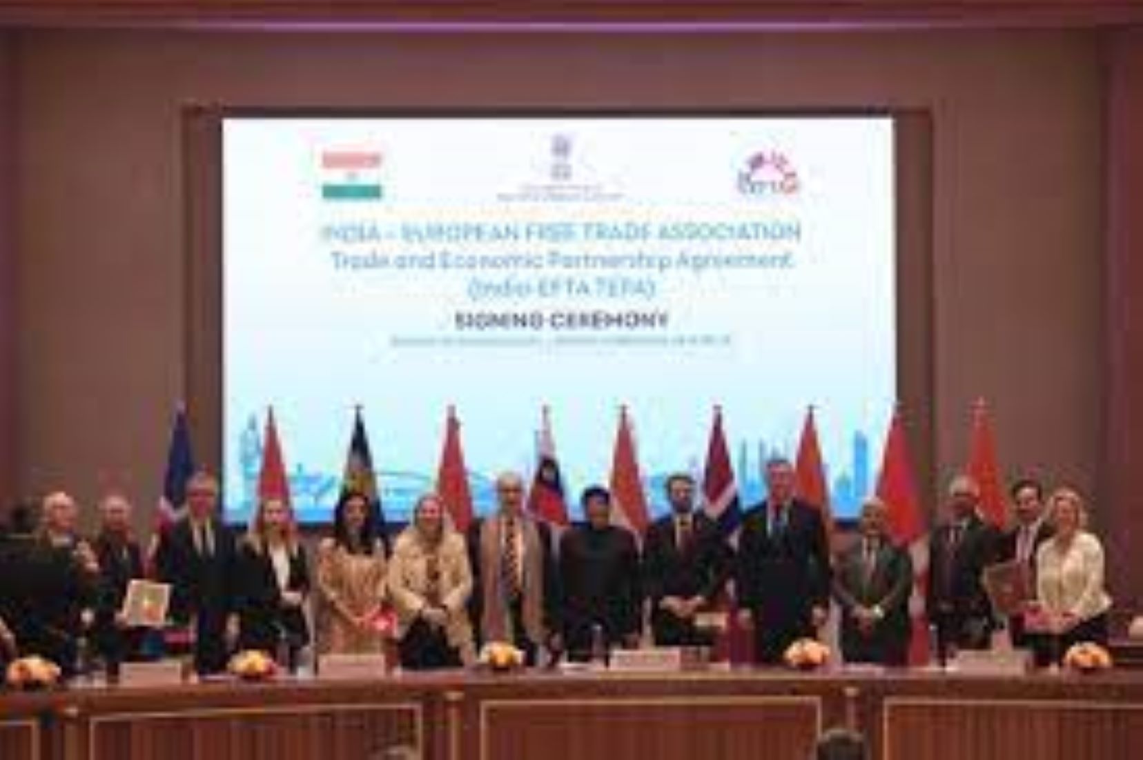 India Signs Trade Pact With Four European Countries