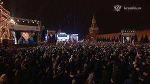 Russia presidential election: Putin thanks crowd on Red Square after election victory