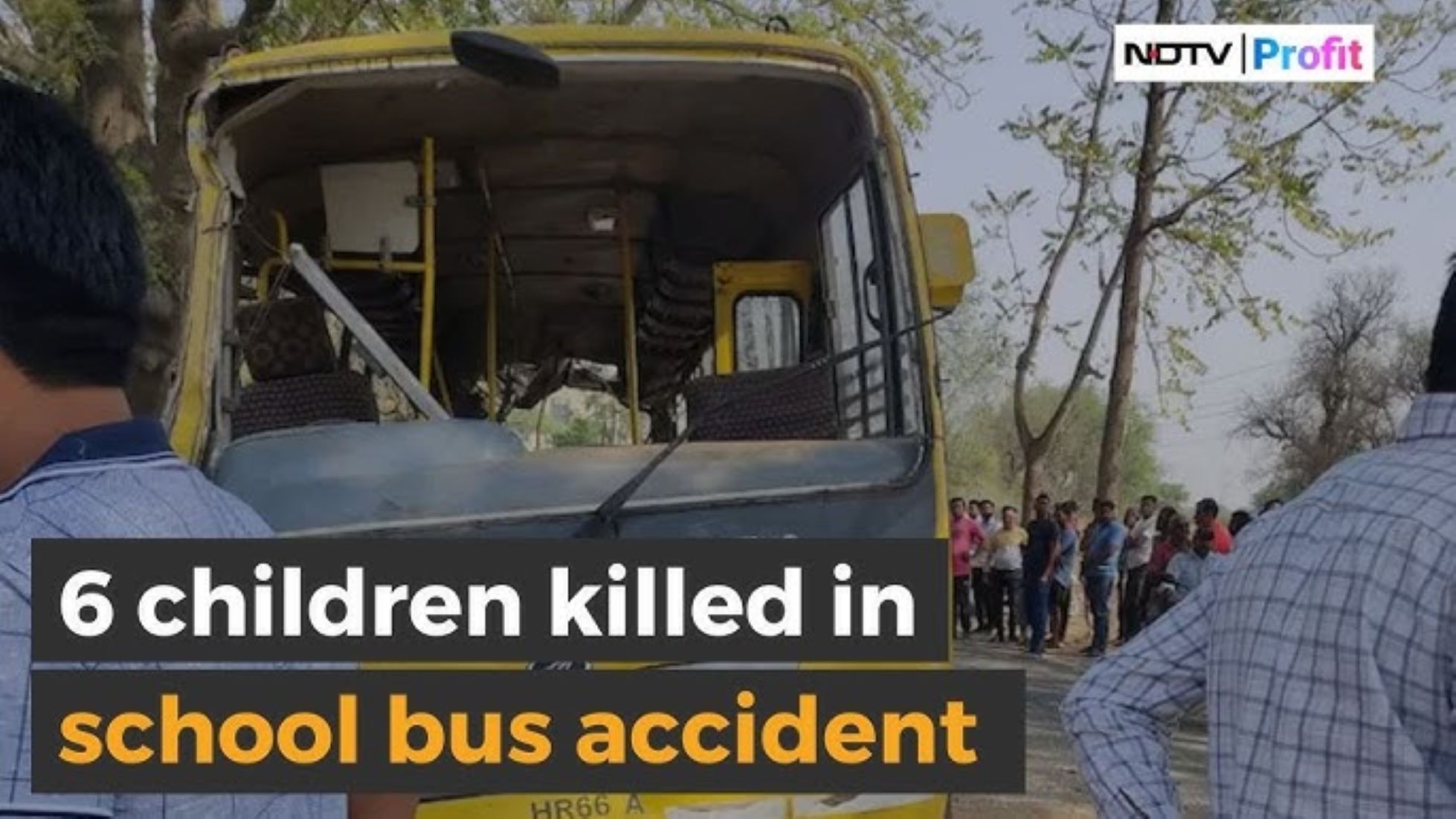 Six School Children Killed As Bus Toppled In North India