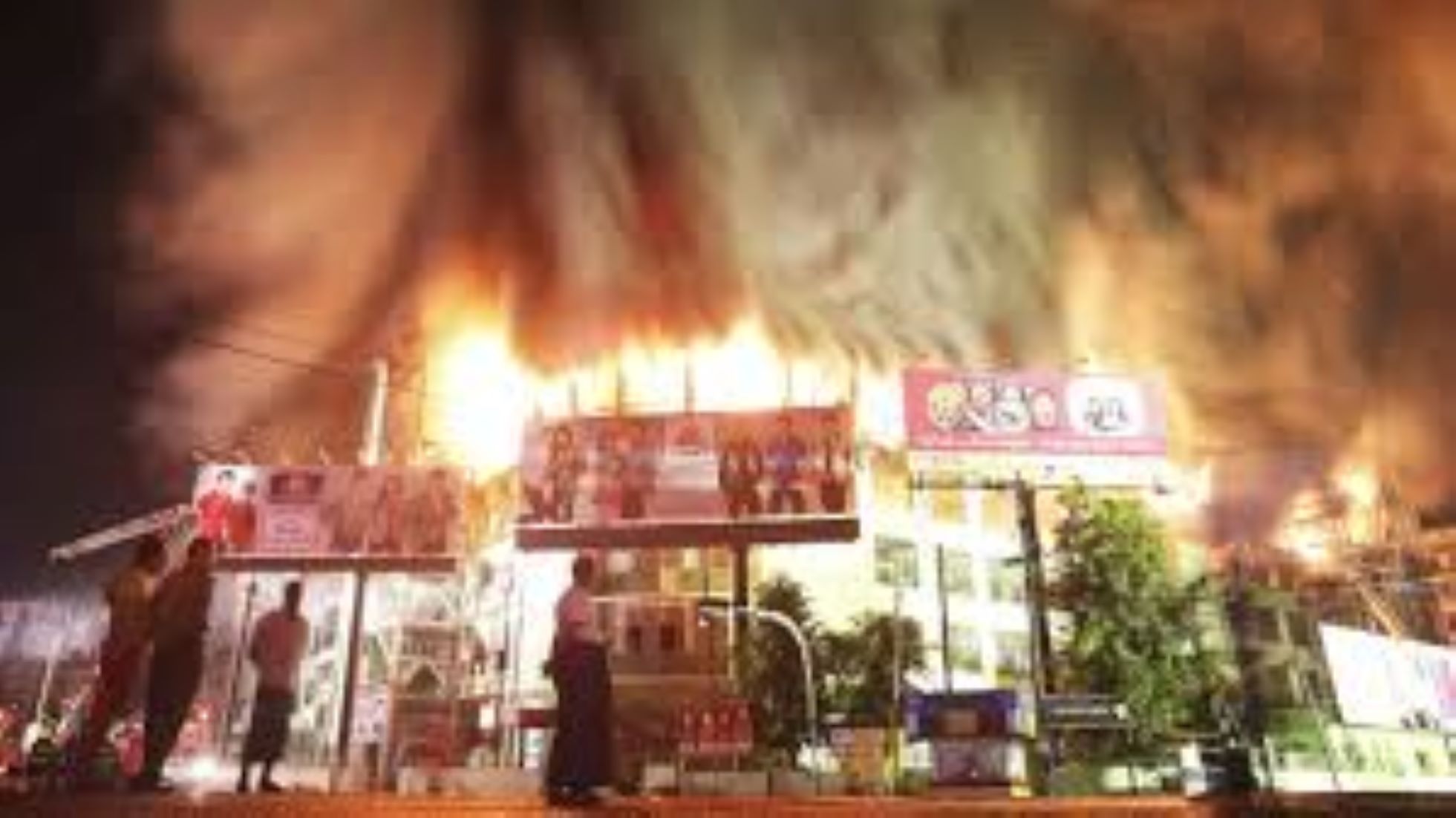 Fire Engulfed 450 Shops, Nine Houses In Market In Southern Myanmar’s Bago