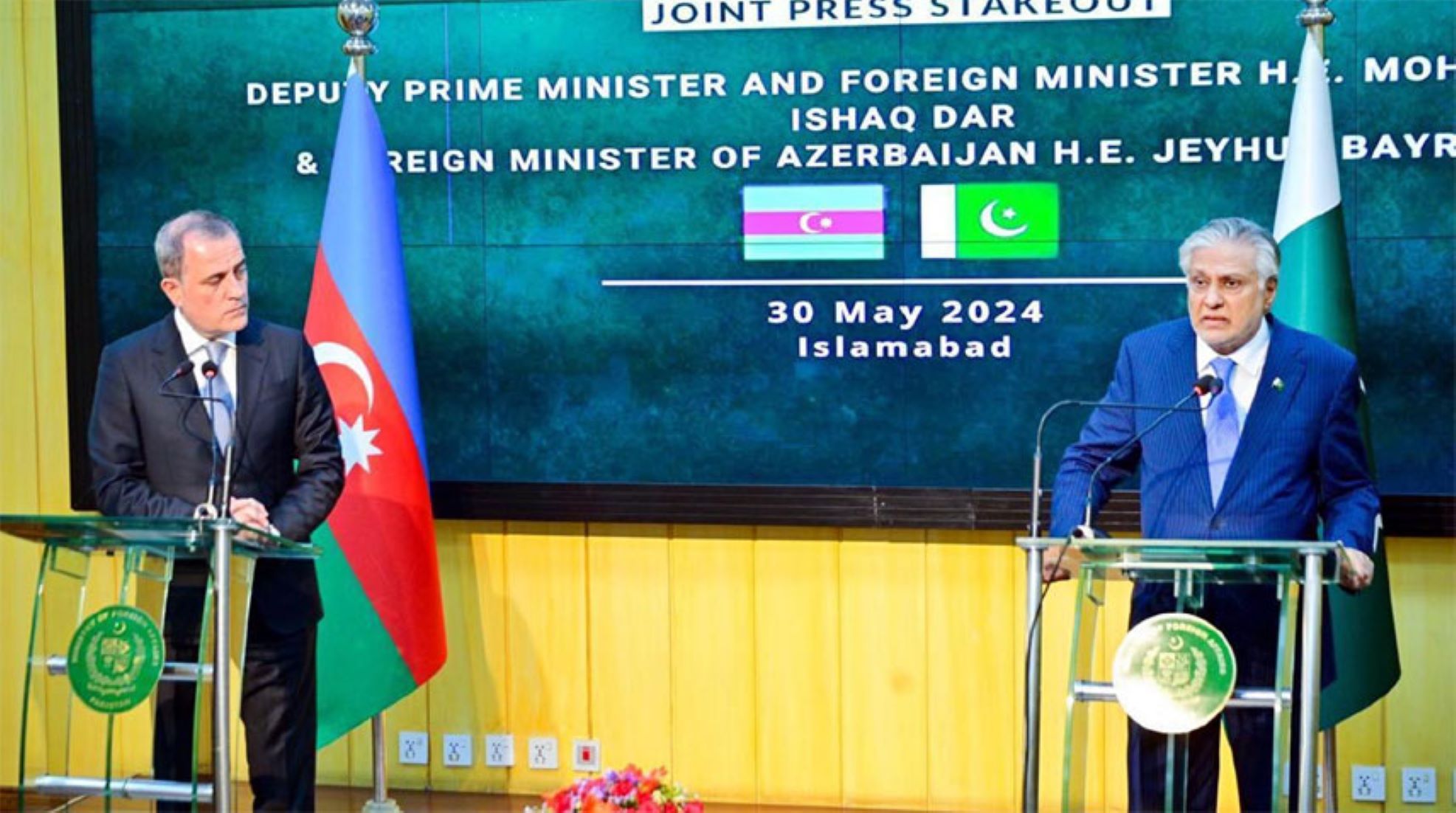 Pakistan, Azerbaijan Agree To Strengthen Bilateral Ties, Broaden Cooperation