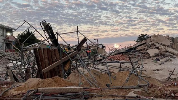 South Africa: Man rescued alive five days after building collapse