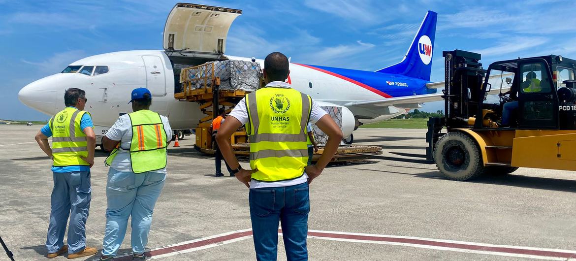 Haiti: First UN aid cargo plane in 3 months lands in capital Port-Au-Prince