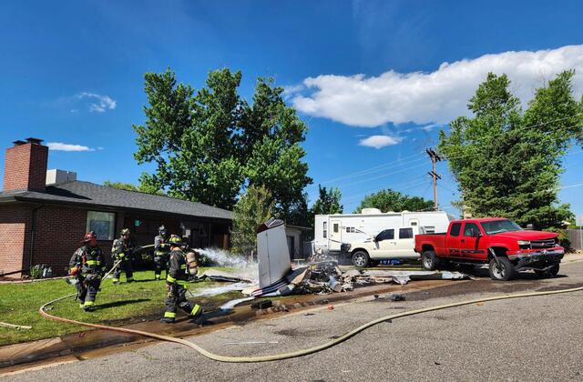 US: 4 hospitalized after small plane crashes in suburban Denver yard after trying to land on street