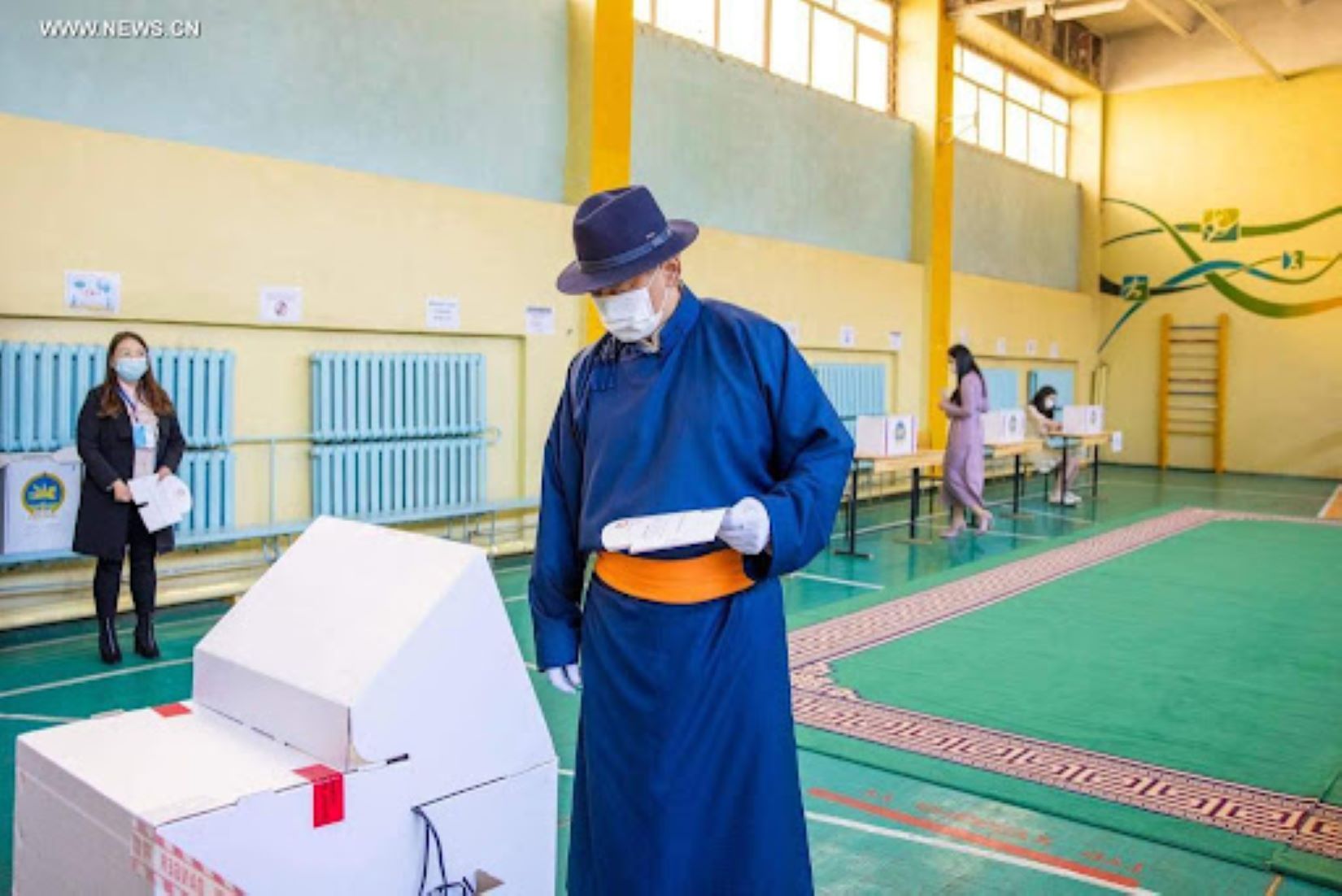 Mongolian President Votes In Parliamentary Elections, Urging Public To Participate Actively In Voting