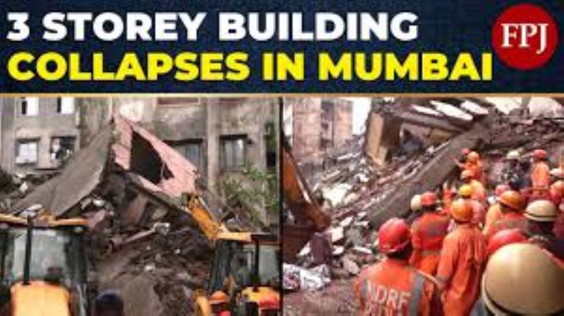 Three Killed In Building Collapse In Maharashtra