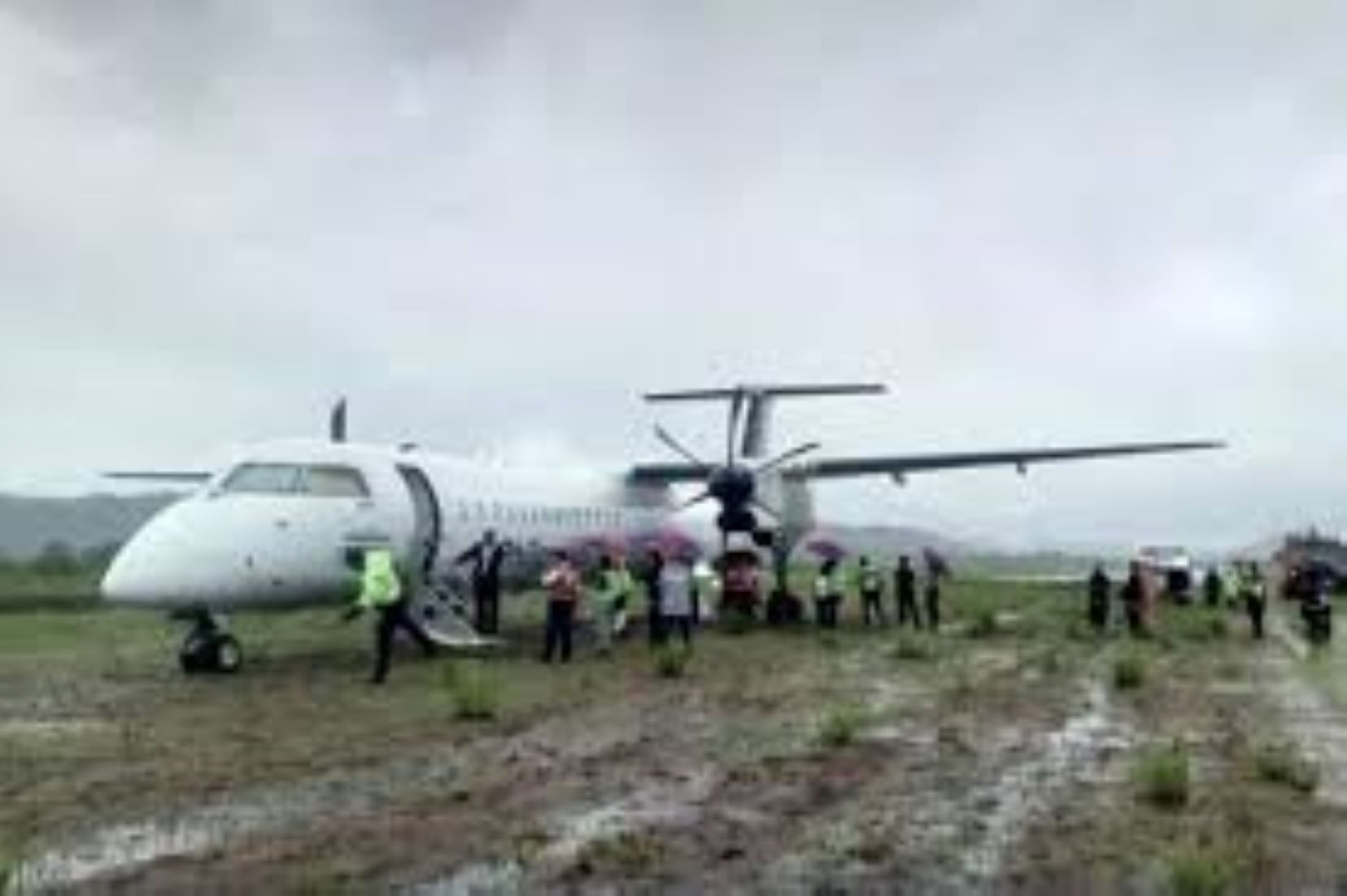 Philippine Airlines Plane Overshot Runway In Philippines