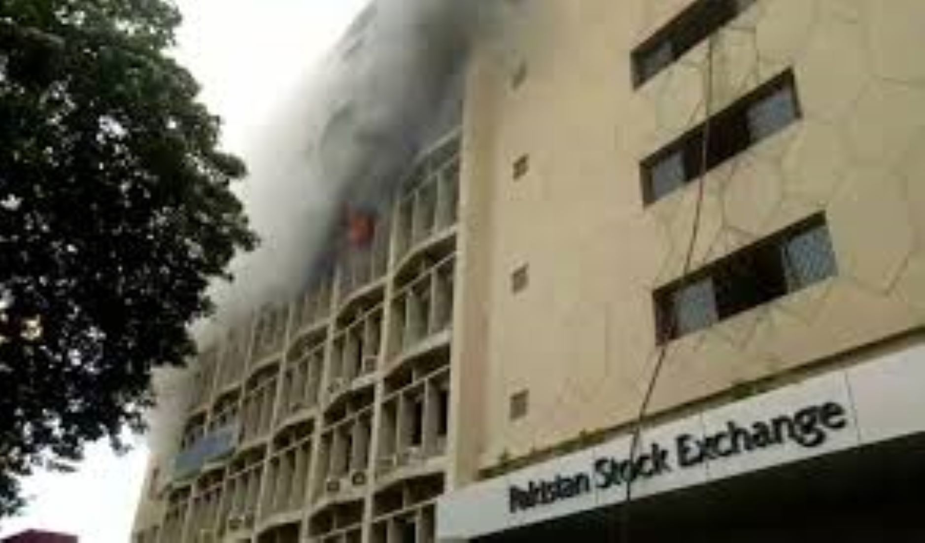 Fire Breaks Out At Stock Exchange Building In Karachi