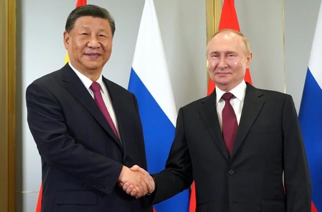 Presidents Putin and Xi headline summit with anti-Western stance