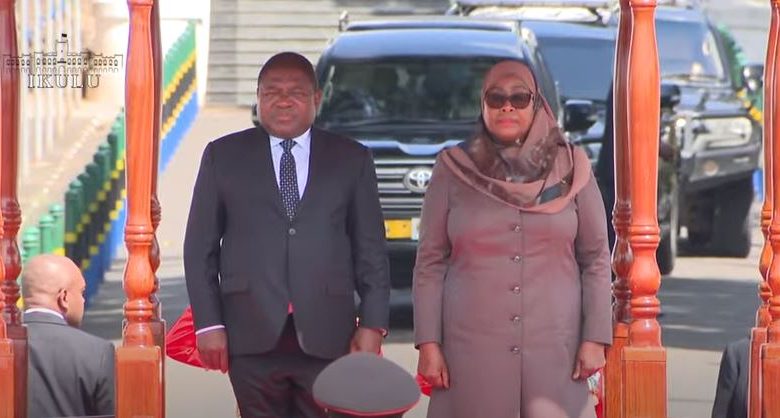 Tanzanian Pres Samia, Mozambican Pres Nyusi meet in Dar Es Salaam