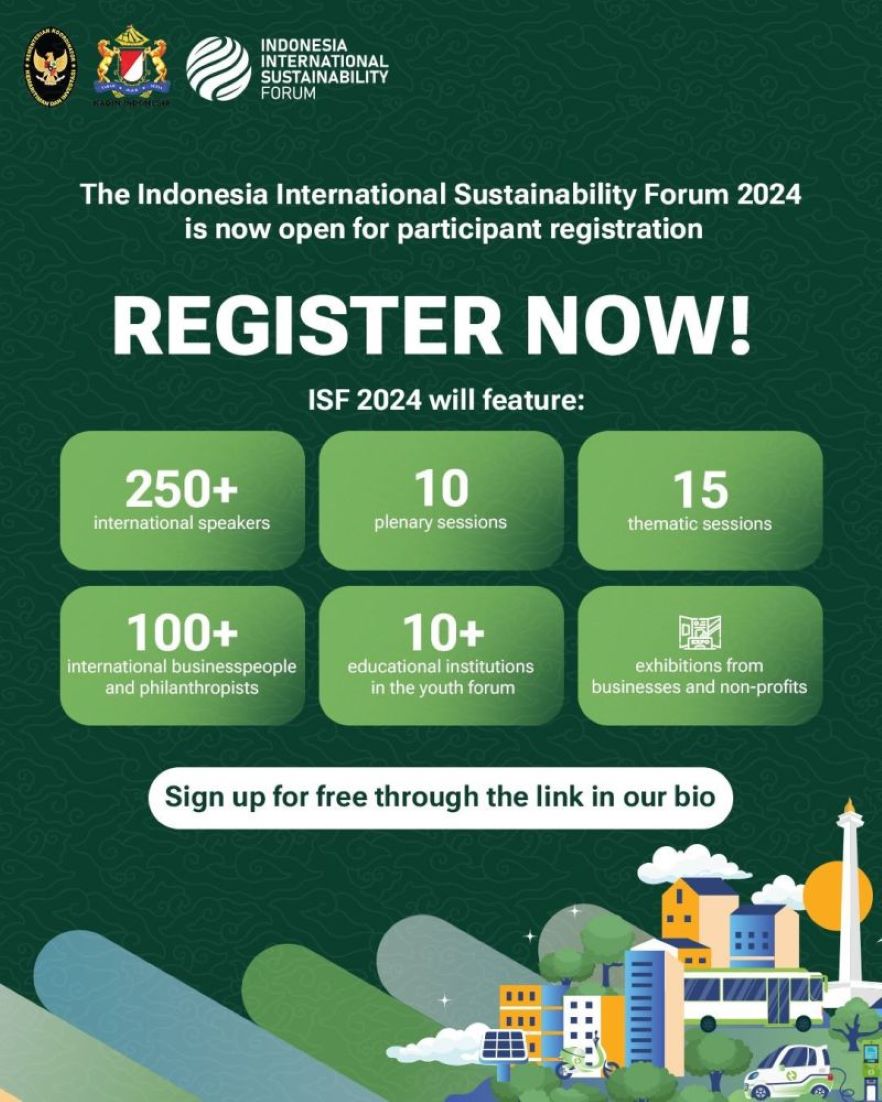 Indonesia To Host 2nd Indonesia Sustainability Forum To Foster Green Economy, Decarbonisation Actions