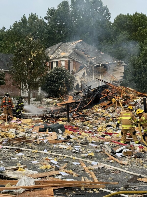 US: House explosion in Maryland kills 2 and damages nearby homes