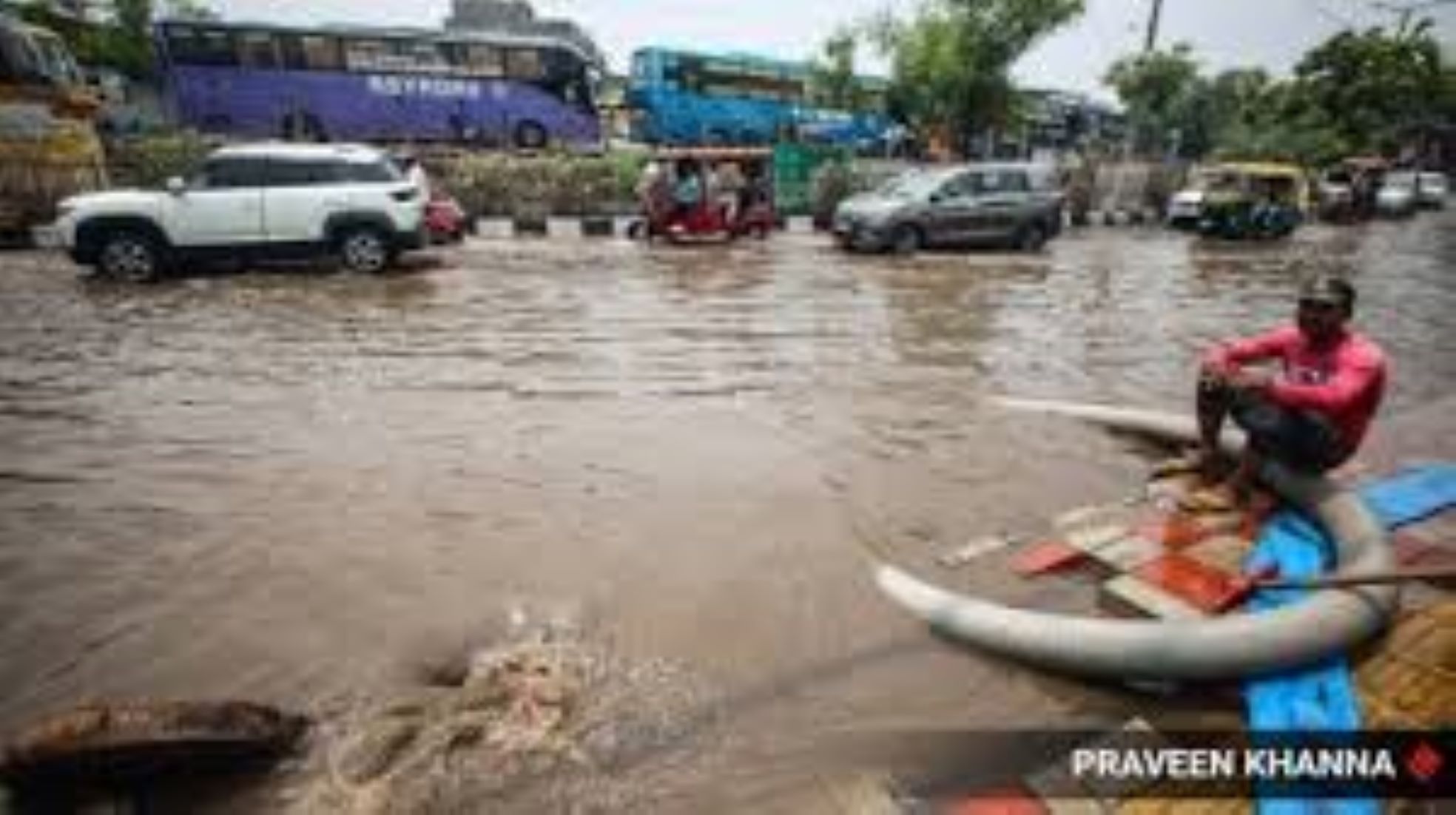 Water-logging, Traffic Snarls In Delhi After Heavy Rains