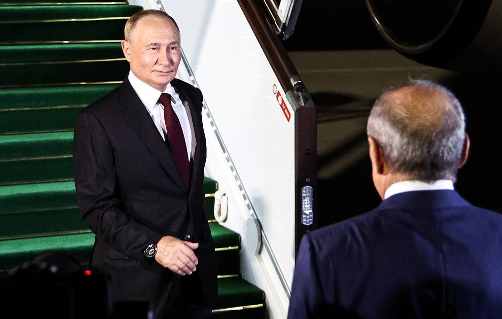 Russian Pres Putin arrives in Azerbaijan for state visit: Russian news agencies