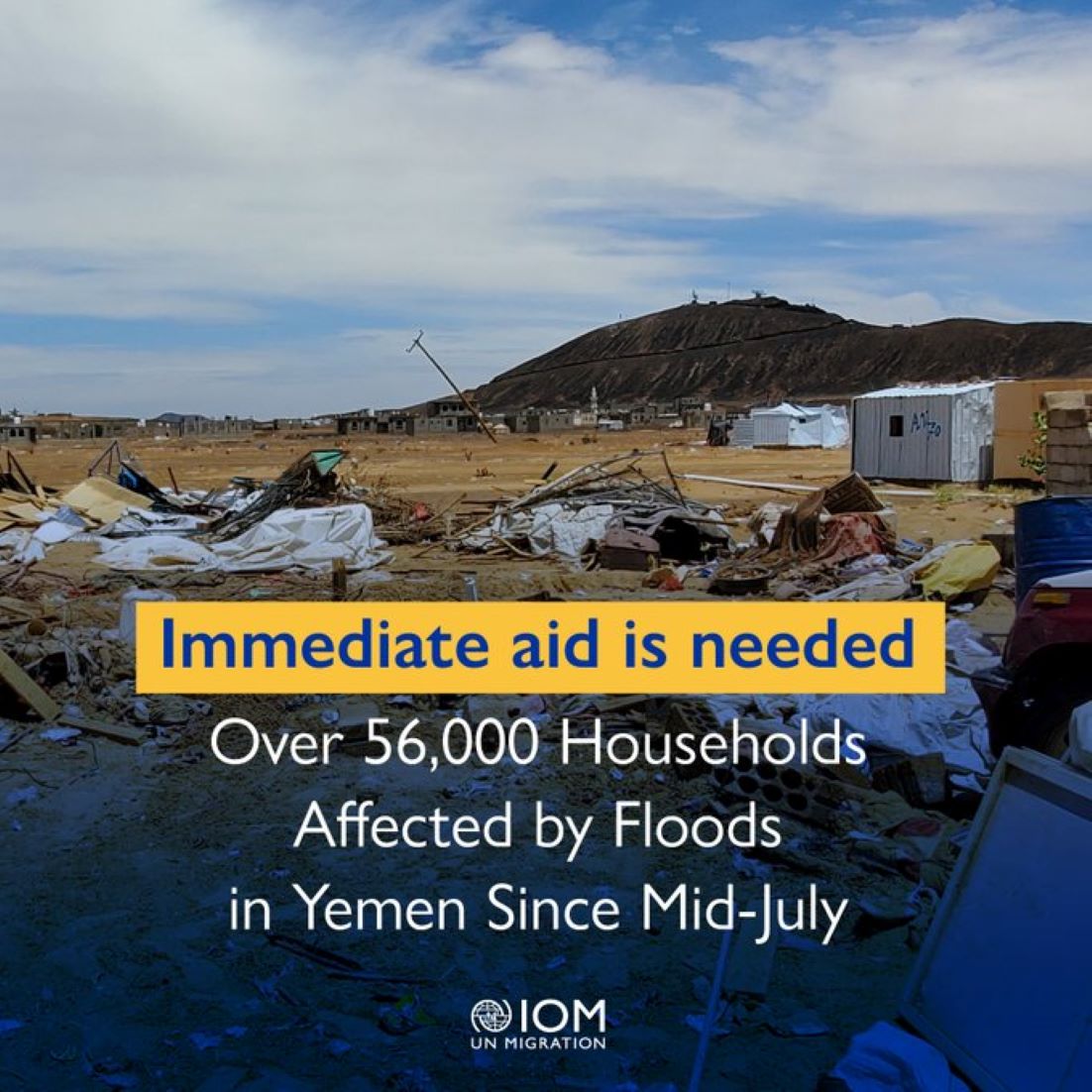 IOM Appeals For 13.3 Million USD In Response To Yemeni Floods