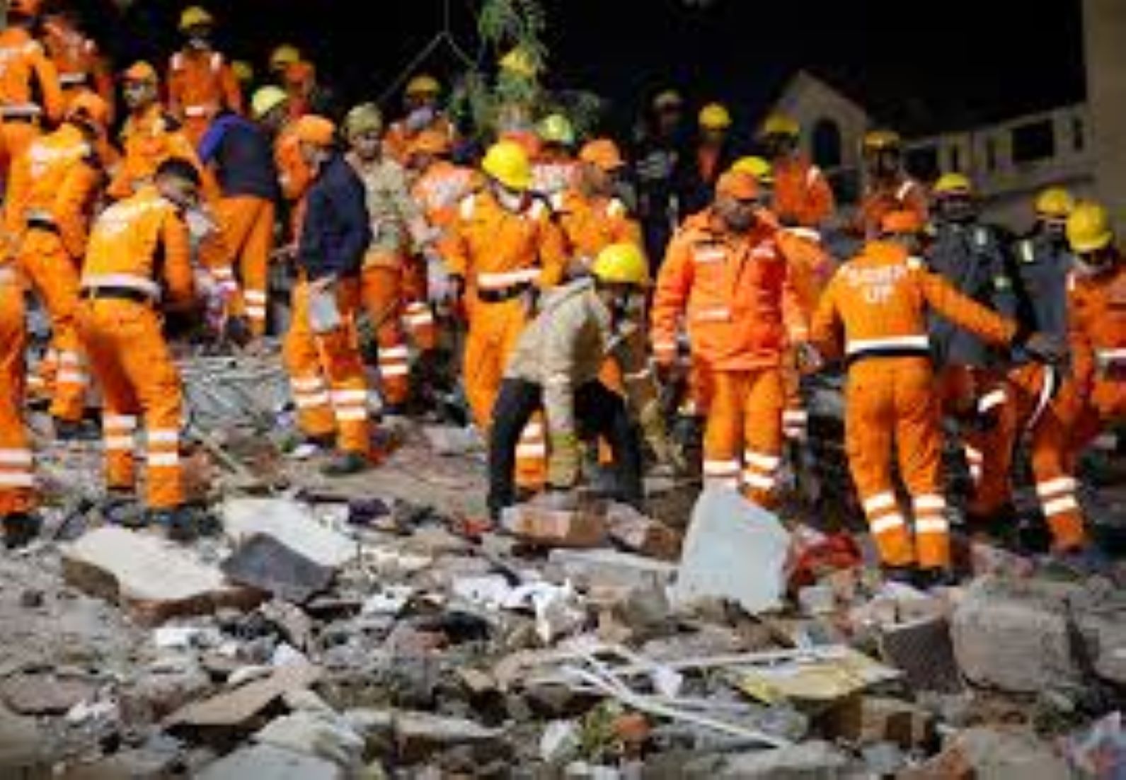 Around 10 People Trapped After Building Collapsed In North India