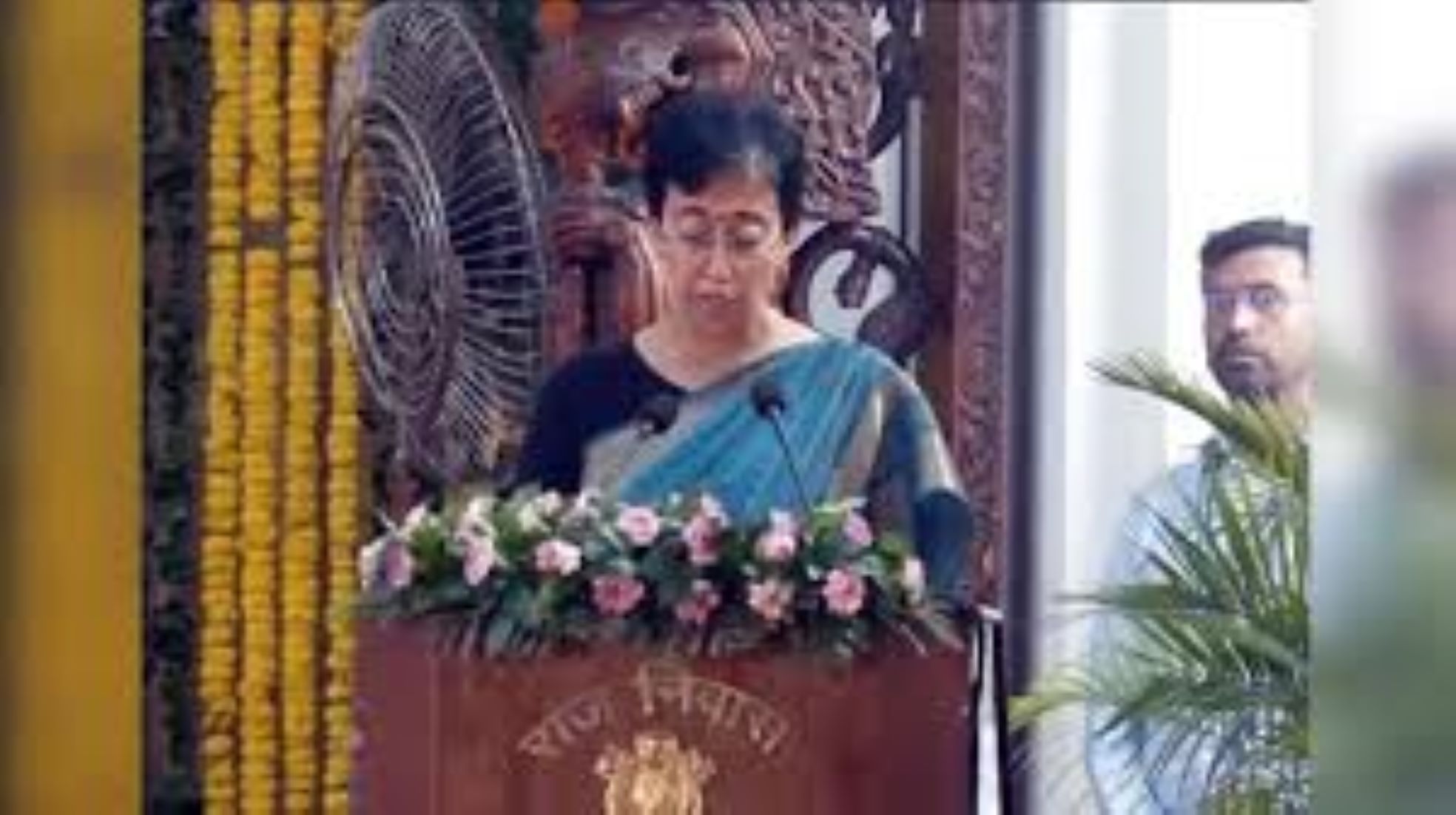 India’s Opposition Party Leader Atishi Marlena Takes Oath As Delhi Chief Minister